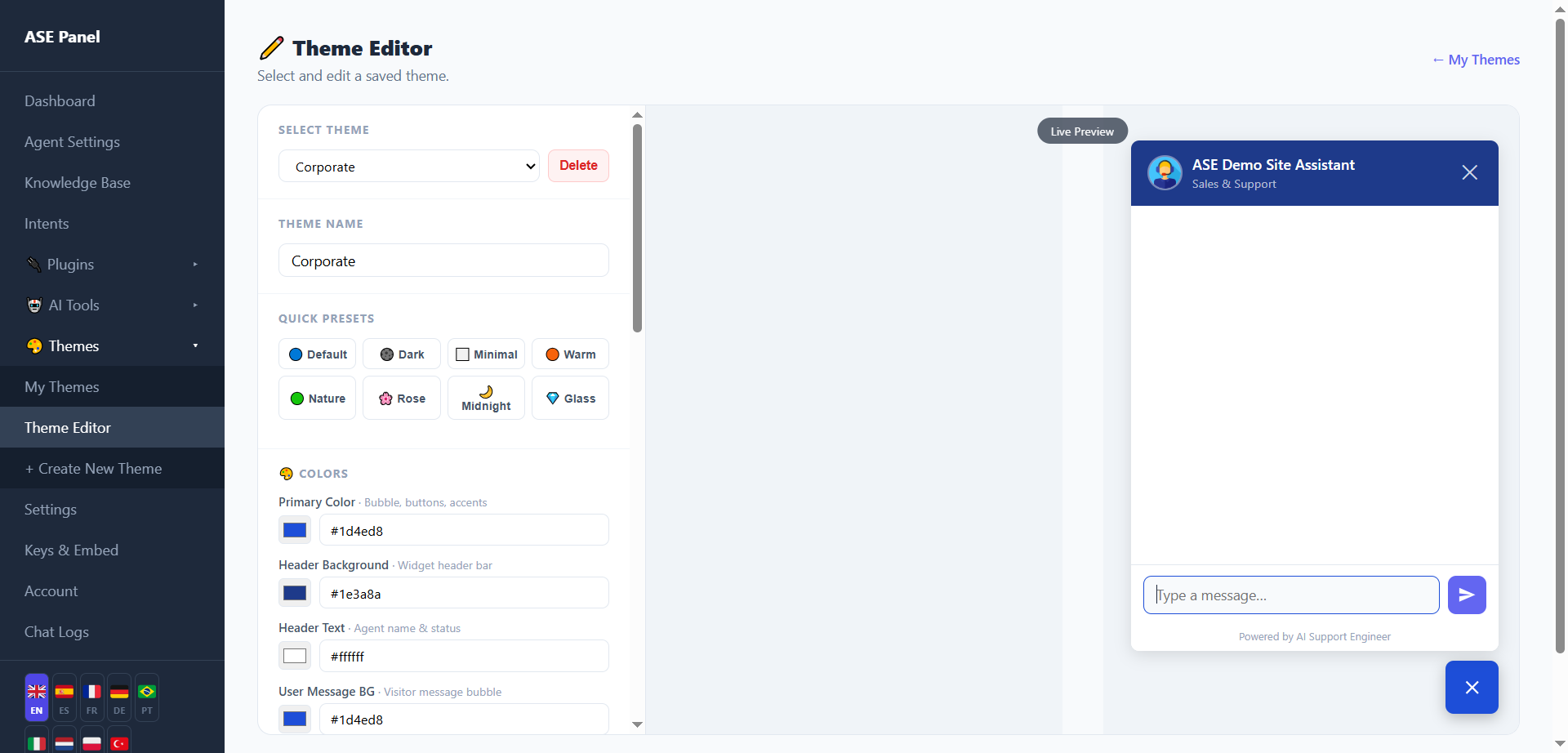 Theme Editor
