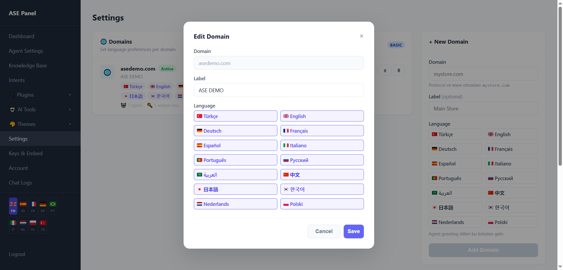 Domain Setup